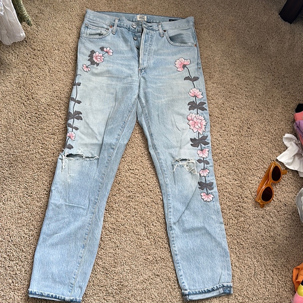 Premium vintage liya high rise classic crop size 25